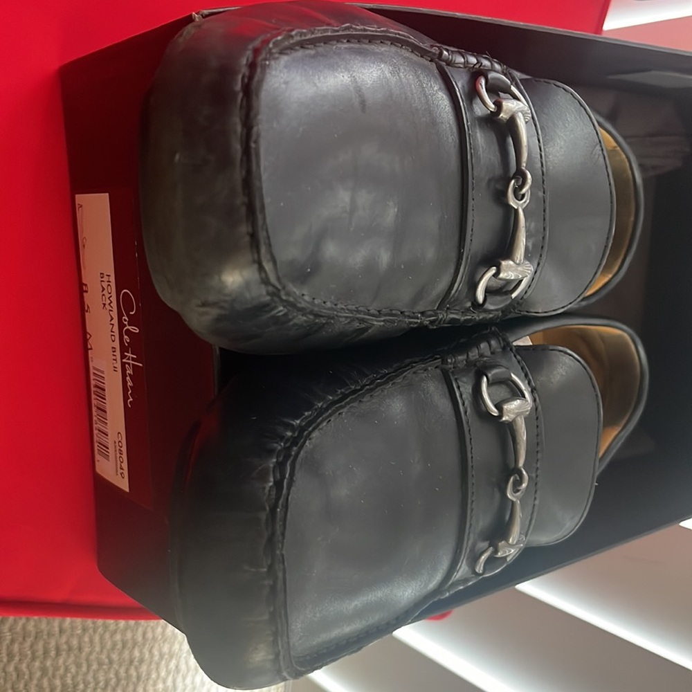 Good condition mens Cole Haan used shoe black leather loafer - Picture 7 of 7